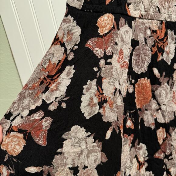 Torrid Floral Butterfly Gauzy High Neck Midi Dress Plus Size 3X - Picture 4 of 8